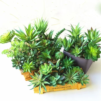 10vnt Mini Dirbtinio Sultingi, Flocking Augalai Unpotted Succulents Žaliųjų Augalų Lotus Kraštovaizdžio Dekoratyvinis Sodo Organizuoti Dekoras