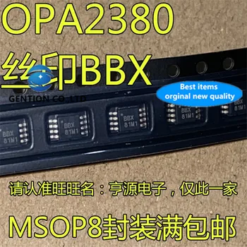 10vnt OPA2380AIDGKR OPA2380 Silkscreen BBX MSOP8 Didelės spartos transimpedance stiprintuvo mikroschema sandėlyje nauji ir originalūs