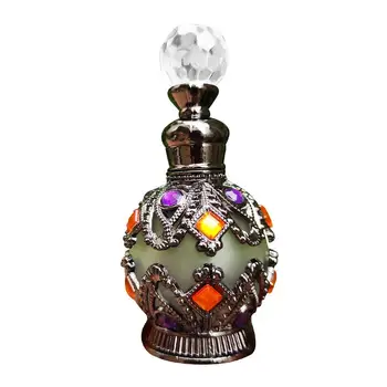 15ml Stiklo Daugkartiniai Butelis Derliaus Aromaterapinis eterinio Aliejaus Kvepalai Tuščias Butelis Konteinerių Įvairiaspalvis Dirbtinis Akmuo