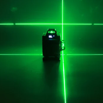 16 Eilutės 4D Lazerio Lygio Žalia Lemputė LED Ekranas, Auto Savarankiškai Lygiava 360 Pasukimo Priemonė Horizontalus Vertikalus Kryžiaus Nuotolinio Valdymo