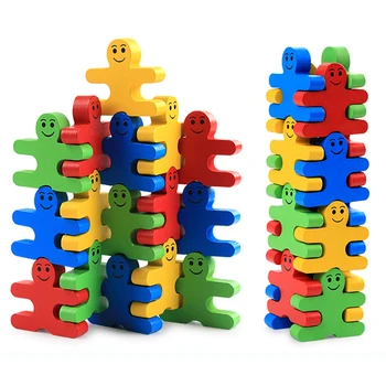 16pcs/Set Montessori Žaislas Medžiagų Kūdikių Žvalgybos Balansas Piktadarys Žaidimai Mediniai Švietimo Žaislai Vaikams Ankstyvo Mokymosi