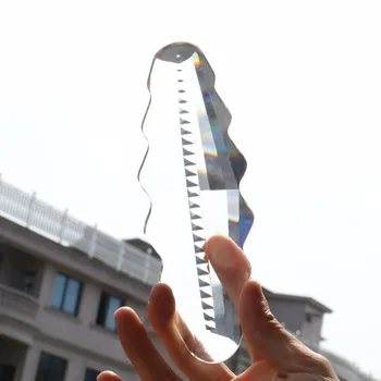 180MM Suncatcher Crystal Prism Chanderlier Pakabukas Šalių Stiklo Meno Aspektų Kabo Lempa Dalis 