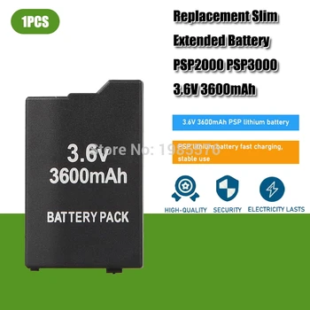 1PC Gamepad Baterijos 3.6 V 3600mAh Sony PSP 2000 PSP 3000 IR PSP2000 PSP3000 PlayStation Portable Įkrovimo Ląstelių Pakeitimo