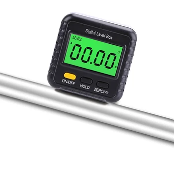 1PC Magnetinio Skaitmeninis Inclinometer Lygio Langelis Gabaritas Kampo Matuoklis Finder Matlankis Bazės Mažų Elektroninių Matlankis Matavimo Įrankiai