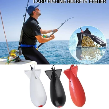 1PC Žvejybos Raketos Spod Bomba Žvejybos Reikmenys Lesyklos Granulių Raketų Tiektuvą, Plūdės, Jaukas, Savininkas Maker Spręsti Įrankių Priedai