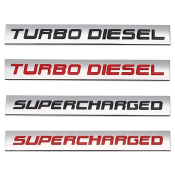 1pcs 3D Metalo Automobilių Lipdukas TWIN Turbo Benzinas Turbo Pripūtimu Logotipas, Emblema, skirta Land Rover Range Rove 