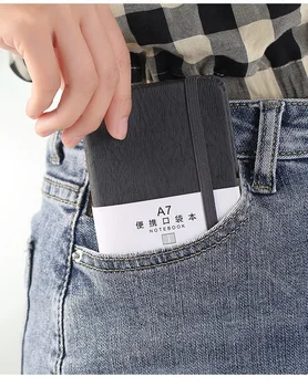1Pcs A6/A7 Mini Notebook Nešiojamas Kišenėje Notepad Memo Dienoraštis Planuotojas Darbotvarkės Organizatorius Sketchbook 