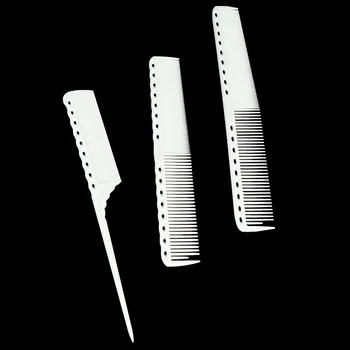 1Pcs Paprastas Plaukų Šukos Anti-static Šukuosenų Anglies Hairbrush Salonas Plaukų Formavimo Priemonės Rankena Šepetys Mergaitėms Ponytails
