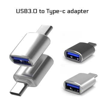 1PCS USB C 3.0 Hub Tipas-C Su USB 3.0 OTG Adapteris Didelės Spartos Nešiojamas Mini USB Skirstytuvo Už 