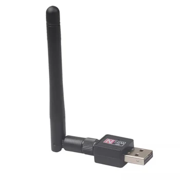 1pcs WiFi Adapteris, 5dB Antena 150Mbps USB 2.0, WiFi Dongle Belaidžio Tinklo Adapterį su išorine Antena