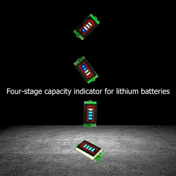 1S 3S Ličio Baterija Rodyti Li-ion 44.2 V/12,6 V Galios Lygis Talpos Indikatorius BMS PCB Apsaugos Valdybos Balanso Testas Lentos