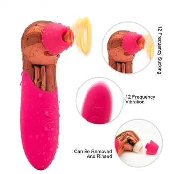2 in 1 Moterų Klitoris Siurbimo Vibratorius Satisfyer Clit Stimuliatorius 12 Rūšių Oralinis Seksas Spenelių Gyvis Makšties Massager Sekso Žaislas