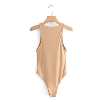 2020 Naujas vasaros rudens Megztinis kūno kostiumas Moterims atsitiktinis Seksualus Slim paplūdimio Jumpsuit Romper mergina Bodysuit kietas prekės kostiumas rompers