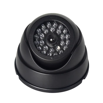 2021 Lauko CCTV Netikrą Modeliavimas Manekeno Kameros Namų Priežiūros Saugumo Dome Mini Kamera Mirksi LED Šviesos Netikrą Fotoaparatas Black
