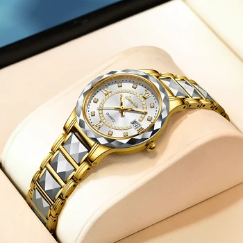 2021 LIGE SUNKTA Moterų Gold & Silver Classic Kvarco Žiūrėti Moterų Elegantiškas Laikrodis Prabangių Dovanų Laikrodžiai Ponios Laikrodis atsparus Vandeniui