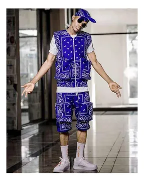 2021 m. vasarą Europos ir Amerikos stiliaus naujas 3D asmenybės etninės stiliaus modelis hip-hop darbo drabužiai high street vyriški laisvalaikio šortai
