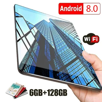 2021 Naujas WiFi 10 Colių Android Tablet Dešimt Core Android 9.0 Buletooth 4G Tinklo Ryšio Telefoną, Planšetinį kompiuterį Dovanos(RAM 6G+ROM128G)
