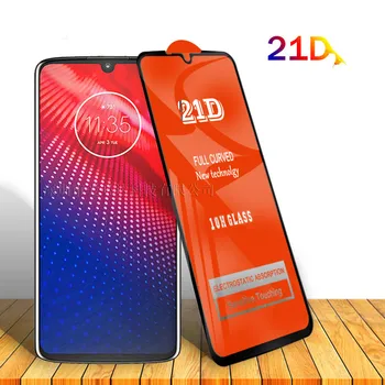 21D Mobilųjį telefoną Grūdinto Stiklo Plėvelė Visiškai Lenktas Screen Protector For Motorola MOTO G7Plus G7Play G8Plus G8play Z4 Z4Forece