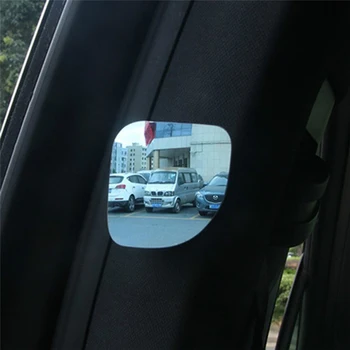 2vnt HD Automobilio aklojoje Veidrodžių 360 Laipsnių Reguliuojamas Plataus Kampo Išgaubti išoriniai Veidrodėliai, Automobilių Stovėjimo galinio vaizdo Taškus Veidrodėliai