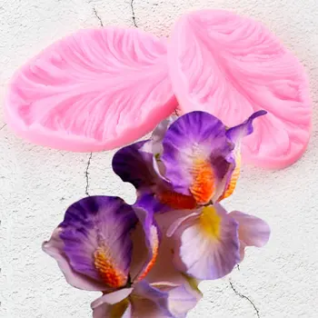 2vnt Orchidėjų Žiedlapiai Iškilumo Silikono Formos 