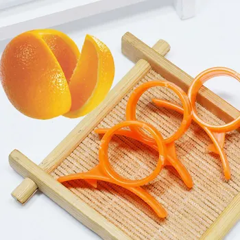 2vnt Plastikinis Oranžinis Skustukas Citrinų Vaisiai Slicer Striptizo Lengva Peilis, Citrusinių vaisių Peiliu Virtuvės Įrankius, Įtaisus ir Priedus (Atsitiktinė Spalva)