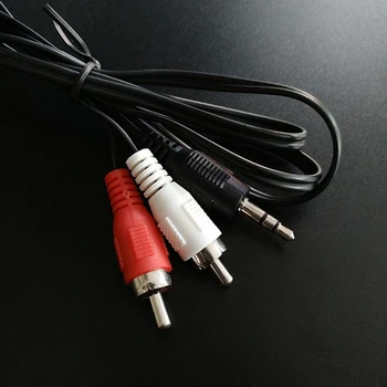3.9 Ft 3.5 mm Jack Plug Dual 2 RCA Male Kabelio Stereo PC Audio Splitter Aux-2 RCA Audio Kabelius, 1.2 m