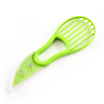 3 In 1 Avokado Slicer Taukmedžio Corer Įrankis Vaisių Cutter Daržovių Skustukas Įrankiai, Multi-Funkcija Plastiko Peilis Virtuvės Reikmenys