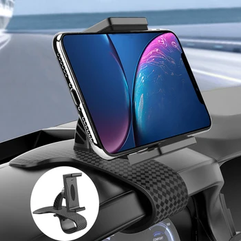 360 Laipsnių Pasukti Automobilį HUD prietaisų Skydelio laikiklio pagrindą Telefono Laikiklis, Universalus Smartphone Atramos 3,5 6,8 colių Mobilieji Telefonai