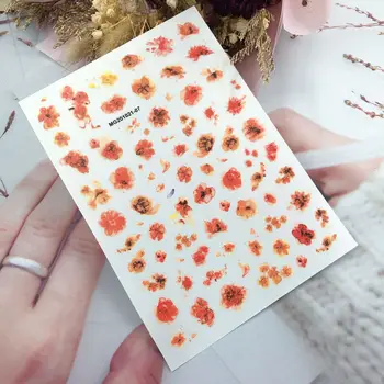 3D Klasikinis Spalvinga Rožių Gėlių Nail Art Lipdukas Imituojantys Lipdukai Meno Idėją Dizaineris Pavasario Meno Idėja, Apdailos Reikmenys
