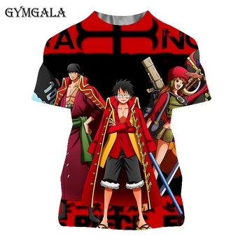 3D spausdinimo vasarą Vienas Gabalas marškinėliai Japonų Anime Luffy brolis Marškinėlius vyrai laisvi atsitiktinis viršų tee vyrams, drabužiai, marškinėliai homme