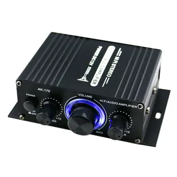 400W HIFI Skaitmeninis Stereofoninio Garso Stiprintuvas FM Radijo Mic Automobilio LED AMP Amplificador Namų Kino USB TF Kortelę Žaidėjas