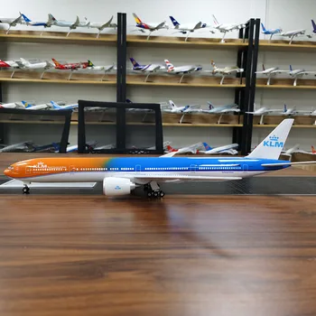 47CM 1/157 Masto 777 B777 Lėktuvų KLM Oro Airlines Modelis W Šviesos ir Ratų važiuoklė Diecast Plastiko Derva Plokštumos