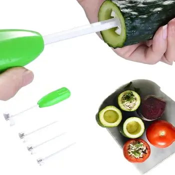 4Pcs/set Daržovių Cutter Kasimo Įrenginį, Įdaryti Daržovių Praktinių Virtuvė Namų Spiralizer Vaisių Įrankiai Corer T8V0
