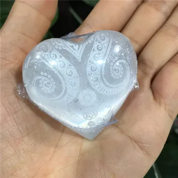 5 - 6CM Natūralus Kvarco Širdies Selenitas Crystal Palm Akmenys Energijos Maroko Reiki Healing Namų Dekoro Mineralinių Pavyzdys