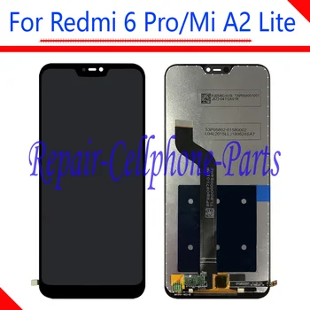 5.84 colių Juoda Xiaomi Redmi 6 Pro Redmi 6Pro Visiškai LCD Ekranas + Touch Ekranas skaitmeninis keitiklis Asamblėjos Xiaomi Mi A2 Lite