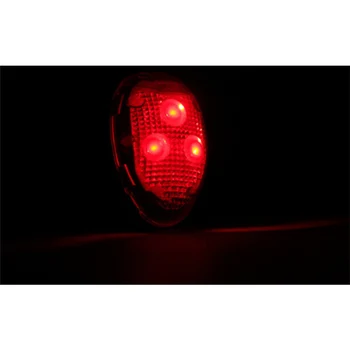 5 LED Galiniai Šviesos Lempos Lemputė Raudona Atgal už Kalnų Dviračių Nuoma, Dviračių Saugos Įspėjimas, Mirksi Šviesos Atšvaitas, Priedai