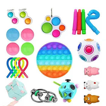 50 Rūšių Fidget Žaislų Rinkinys Pigūs Jutimo Fidget Žaislų Paketas, skirtas Vaikams ar Suaugusiems Išskleidimo Žaislas fidjets žaislų paketas антистресс Karšto