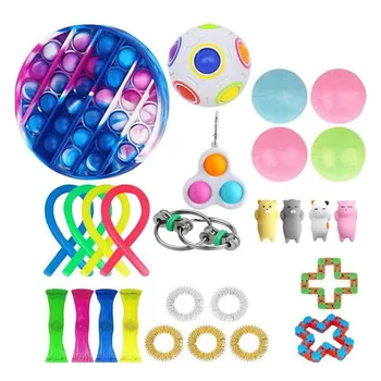50 Rūšių Fidget Žaislų Rinkinys Pigūs Jutimo Fidget Žaislų Paketas, skirtas Vaikams ar Suaugusiems Išskleidimo Žaislas fidjets žaislų paketas антистресс Karšto