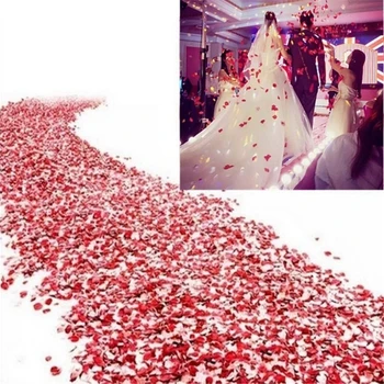 500 Vienetų Padirbtų Rožių Žiedlapių Vestuvių Papuošimas Žiedlapiais Dirbtinės Gėlės, Vestuvių Dalyvavimo Šalies Namų Puošybai 