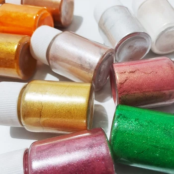 56 Spalvų Kosmetikos Klasės Perlamutro Gamtos Žėručio Mineralinių Miltelių Epoksidinės Dervos Dažų Perlų Pigmentų 
