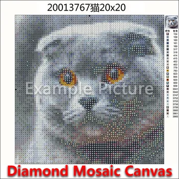 5D kvadratiniu Diamond tapybos, siuvinėjimo kryželiu Pelės katytė lokys kačių, paukščių, šunų ežys 3D Turas Gręžimo Piešimo, mozaikos 408