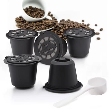 5vnt/set ekologiškos Daugkartinio naudojimo Mikro Akių Kavos Filtro Kapsulės Espresso Alaus Filtrai, Virtuvės Kavos Parduotuvė Įrankiai