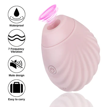 7 Režimai Shell Klitorio Čiulpti Vibratorius Spenelių Stimuliacija Massager Lankstus Sekso Žaislai Moterims, Vibracijos Žodžiu Lyžis L1