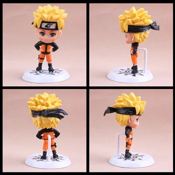 7CM PVC Uzumaki Naruto Shippuden Anime Veiksmų Skaičius, Hatake Kakashi 19 Q Versija Modelio Naruto Statula Kolekcines Žaislas Figma Dovanos