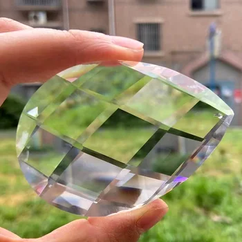 80mm, skaidraus Stiklo Meno Liustra Crystal Prism Lempos Dalis Kabo Ornamentas 