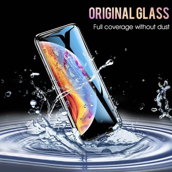 9H Visiškai Padengti Grūdinto Stiklo iPhone 11 12 Pro Max Screen Protector, Stiklo iPhone XR XS MAX 6 6s 7 8 Plius Apsauginis Stiklas