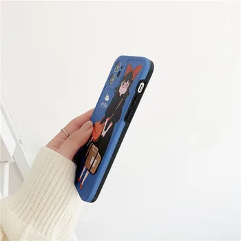 Animacinių filmų Anime Mergina Telefono dėklas Skirtas iphone 12 11 Pro Max 12mini XR X XS Max 7 8 plius SE2 Padengti Mados Mielas Modelis Silikono Atvejais
