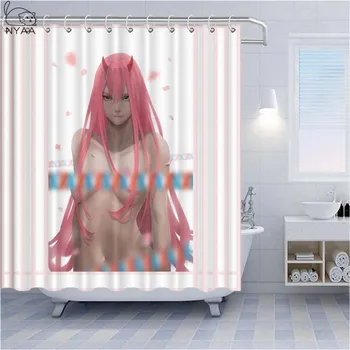 Anime Seksuali Mergina Spausdinami 3D Vonios Užuolaidos Vandeniui Poliesterinio Audinio galima Skalbti Vonios kambarys Dušo Užuolaidos Ekrano Douchegordijn