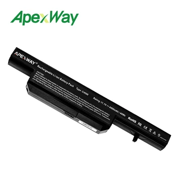Apexway 6 Ląstelių Nešiojamas Baterija CLEVO C4500BAT-6 GPGB-B5105M C4100 C4500 C4500Q C4501 6-87-C480S-4P4 KB15030 W150ER 4505 W150