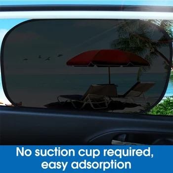 Aukštos Kokybės 2vnt Juodosios Pusės Automobilio Saulės Atspalvių Galinis Langas, Stoglangis Padengti Akių Skydelis Shield Ekrano Interjero UV apsauga